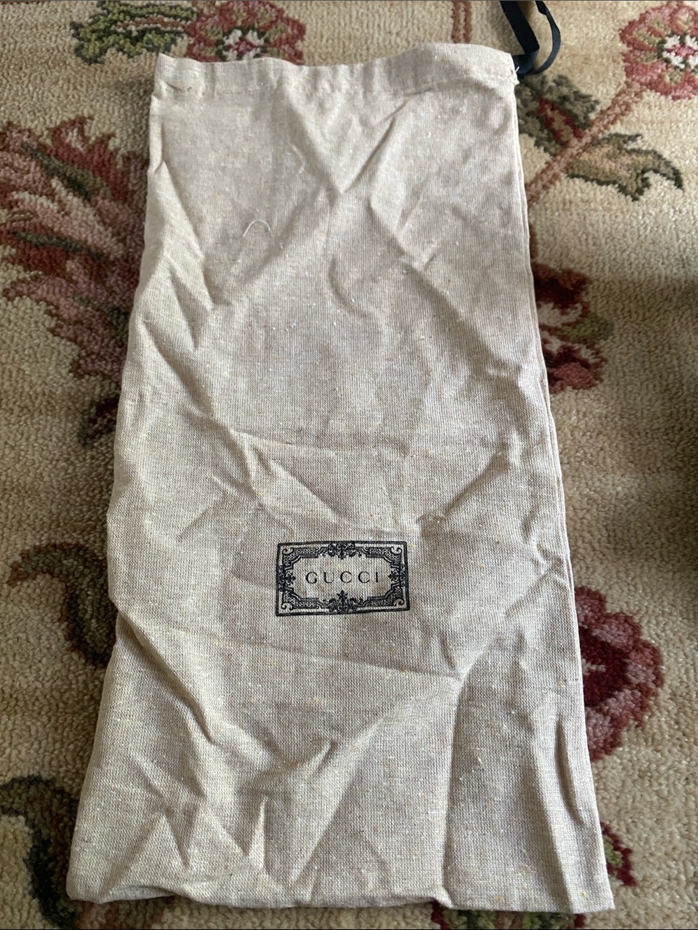Gucci Natural Beige Canvas Drawstring Dust Pouch good condition